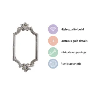 Miroir mural contemporain décoratif avec cadre fin en verre de haute qualité pour la décoration de la maison, de l'hôtel, du bureau et de la chambre à coucher - Product Image 6