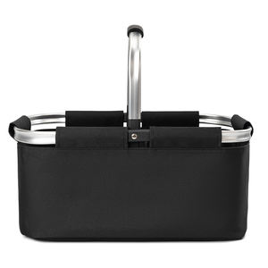 Grand panier de courses pliable portable Sac de pique-nique en plein air avec poignées rembourrées Panier pliable pratique - Product Image 1