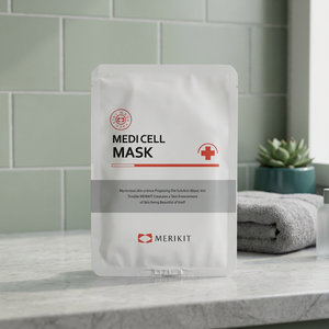 Masque facial en feuille de biocellulose Merikit, ingrédients chimiques, anti-âge, blanchissant, hydratant, pack familial, pour tous types de peau, parfum d'aloès - Product Image 3