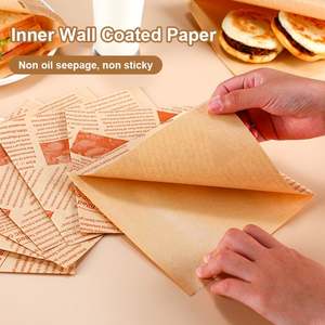 Sac en papier kraft triangulaire imprimé sur mesure, double face, ouvert, résistant à la graisse, pour aliments (pâtisseries, burgers, pains, beignets) - Product Image 6