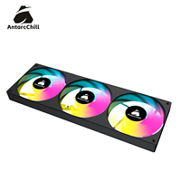 Ventilateur AntarcChill en gros 360 mm à haut débit d'air, 3x120 mm PWM, haute vitesse, faible bruit, refroidissement silencieux pour châssis d'ordinateur