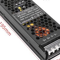Alimentation LED AC-DC HUARON à câblage simple et installation facile, boîtier en aluminium, garantie 3 ans, IP20, éclairage LED basse tension intérieur