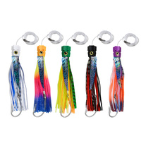 LEURRE DE PÊCHE À LA TROLLING TEASER TR012 FISH LURE UV REFLECTIVE POUR EAU SALÉE AVEC HAMECLES EN ACIER INOXYDABLE POUR LA PÊCHE EN BATEAU DU THUN ET DU MARLIN