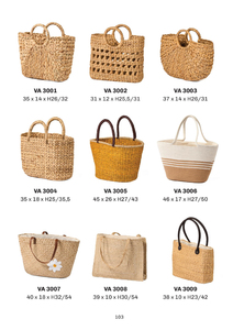 Bolso Tejido de Jacinto de Agua Vintage, Elegancia Natural, Gran Capacidad, Dos Tonos, Tinte Natural, para Mercados de Lujo Ecológicos Globales - Product Image 2