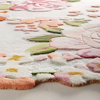 Tapis d'intérieur de luxe fait main en laine/alpaga/acrylique, antidérapant, adapté aux animaux domestiques, avec couleurs personnalisables pour la maison – Vente en gros fabricant