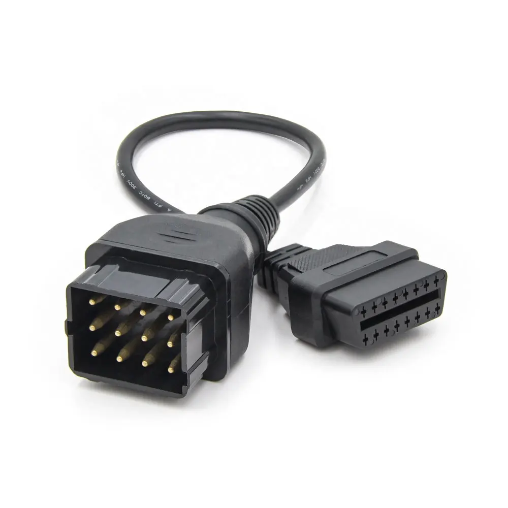 High quality 12pin OBD Connector for GAZ Car Adapter 12pin Truck Cable