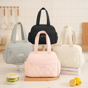 Sac à lunch isotherme Frische rose matelassé pour le bureau et les activités de plein air - Product Image 3