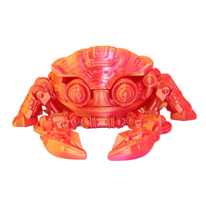 Crabe Cyber Personnalisé en PLA Couleurs Personnalisées 2025 – Jouet Animal 3D Articulé et Non Toxique avec Coquille Mobile – Collection Animales 3D - Product Image 1