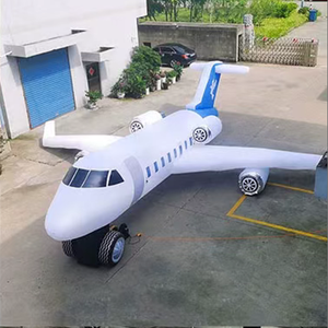 户外广告 PVC 充气飞机 巨型飞机模型 用于活动促销 带吹风机配件 - Product Image 1