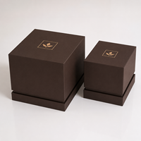 Boîtes cadeaux pour bougies avec logo personnalisé, pelliculage brillant, emballage recyclable pour parfums, vêtements, perruques, lingerie