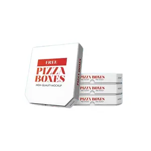 12英寸Caja Para披萨批发定制印刷白色定制标志披萨卡顿披萨盒