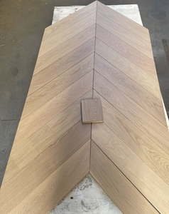 Pavimento in Rovere Bianco Europeo di Alta Qualità, Grado AB, Stile Chevron, Parquet in <span class=keywords><strong>Legno</strong></span> Naturale per Casa - Product Image 3