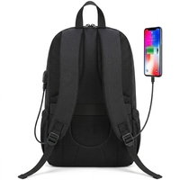 Sac à dos pour ordinateur portable professionnel avec port de charge USB, léger, pour voyage, antivol, pour le bureau et l'école