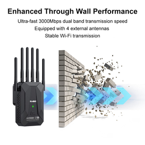 KuWFi WiFi <span class=keywords><strong>6</strong></span> Range Extender için 3000Mbps Dual Band & <span class=keywords><strong>6</strong></span> anten ile kablosuz kapalı cihaz Gigabit portu tekrarlayıcı yönlendirici - Product Image 6