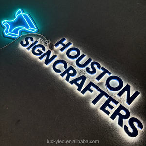 Signalisation extérieure personnalisée en acrylique, lettres lumineuses, enseigne au néon rétroéclairée, publicité, lettres d'entreprise rétroéclairées avec prix d'usine - Product Image 4