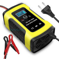 Chargeur de batterie de voiture intelligent universel 12V 6A-Désulfateur de maintenance de réparation d'impulsions pour moto/voiture (plomb acide AGM GEL WET DC)