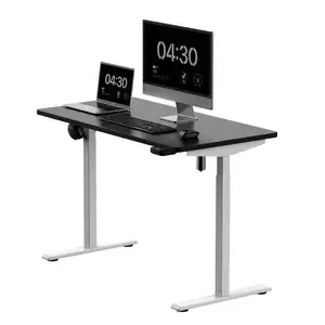 Promotional Hight Standing Adjustable Table Office Desk Grey For Home And Office