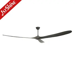 1stshine Ceiling Fan 88 Inches Large Room Wooden Blades DC Motor Ceiling Fan With Remote