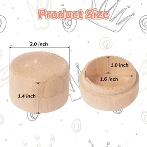 Boîte en bois souvenir <span class=keywords><strong>de</strong></span> <span class=keywords><strong>dents</strong></span> <span class=keywords><strong>de</strong></span> bébé boîte <span class=keywords><strong>de</strong></span> rangement inachevée pour <span class=keywords><strong>dents</strong></span> <span class=keywords><strong>de</strong></span> bébé, cadeau <span class=keywords><strong>de</strong></span> fée sculpté mignon, 1 pièce - Product Image 3