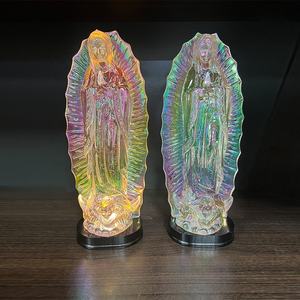 Promosi pabrik Resin agama Resin patung Yesus dan Perawan Maria lampu LED barang agama Katolik - Product Image 6