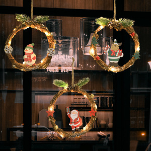 Guirlande de Noël Lumière LED Père Noël Bonhomme de Neige Fenêtre Lustre Porche Arbre de Noël Lustre - Product Image 2