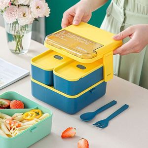 Wholesale Price Cute Eco-Friendly Bento <b>Box</b> Kids School Warmer 2 Layers Leak Proof Heatable Dishwasher Safe Stackable Grade - Product Image 3