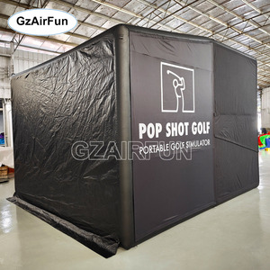 Tente de projection gonflable portable en PVC, modèle best-seller, pour simulateur de golf, avec structure de projection pour usage commercial et domestique en intérieur - Product Image 5