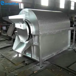 Stainless steel drum type roasting machinery /mini groundnut processing roaster machine/nuts roaster oven