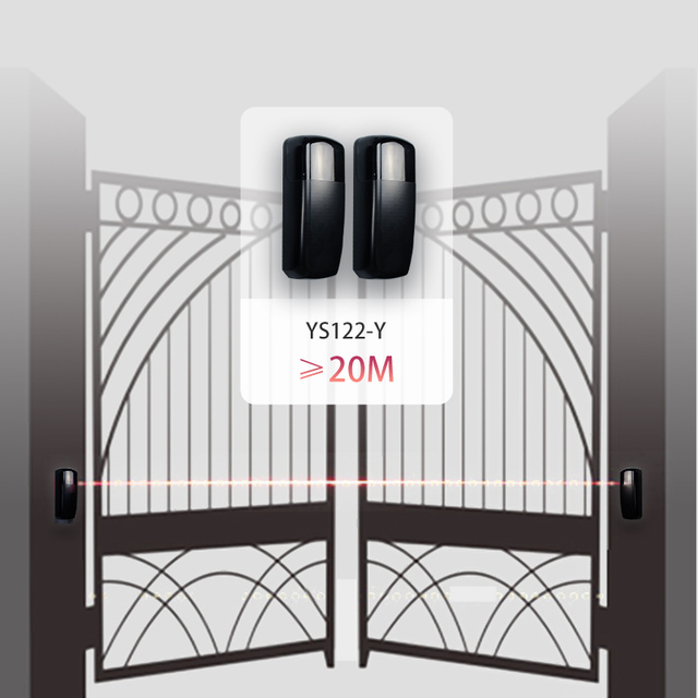 Yoursensor Wireless Automatic Gate Sensor YS122-Y Modern Design IP54 Protection Motion Sensor for Gate Opener with Buzzer