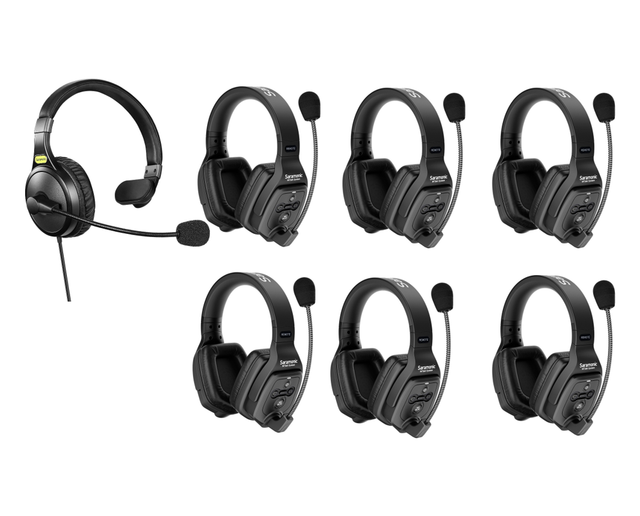 Saramonic WiTalk Series 400M Full Duplex Wireless Intercom Call Broadcast Walkie Talkie Microphone Headset System for 2-9 Person