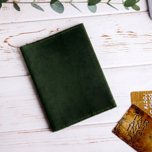 Genuine Leather Passport Holder Slim Travel <b>Wallet</b> <b>RFID</b> <b>Blocking</b> Custom Logo Luxury Passport Case Cover Folder PTH-0101 - Product Image 1