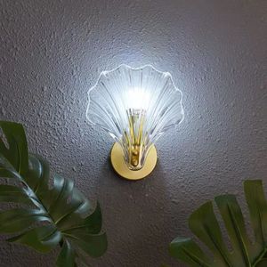 Lámpara de pared de carcasa de vidrio de cobre decorada con dormitorio de sala de estar Nórdica - Product Image 4