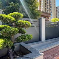 Clôture en lattes horizontales en aluminium de qualité professionnelle, 6 pieds, durable, écologique, pour chantier de construction, aménagement paysager, patio, terrasse