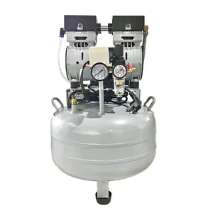 Vertical dental equipment 750W 1hp 8~9bar 124L/MIN direct portable silence oilless air compressor 30l