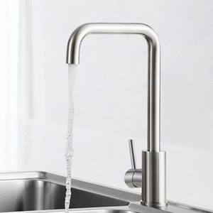 Robinet mélangeur d'eau pour évier en acier inoxydable noir mat 304, rotation à 360 degrés, anti-éclaboussures, robinets de cuisine pour <span class=keywords><strong>camping</strong></span>-<span class=keywords><strong>car</strong></span> - Product Image 3