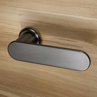 Levier de poignée de porte moderne multi-finition or chrome nickel satiné rosace ronde ensemble de quincaillerie de porte de qualité supérieure