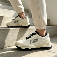 Chaussures de sport décontractées pour hommes, style marche, respirantes, avec bande élastique, personnalisables avec logo d'usine