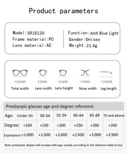 Sunray Manufacturers Wholesale Cheap Classic Full Frame Newest Anti Blue Light Presbyopic <strong>Reading</strong> <strong>Glasses</strong> Men Women - Product Image 3