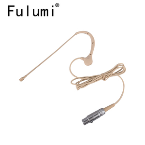 Màu Be màu mini tai duy nhất treo Omni <span class=keywords><strong>Directional</strong></span> condenser tai nghe <span class=keywords><strong>Microphone</strong></span> cho không dây khác nhau máy phát - Product Image 2