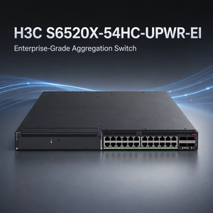 Commutateur 10GE haute densité H3C S6520X-54HC-UPWR-EI avec 48 ports SFP+ et 6 ports QSFP28, SNMP, QoS, empilable - Product Image 1