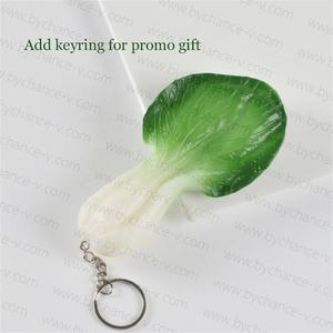 Exhibición de comercialización de alimentos verdes vegetales de hoja verde artificial Shanghai Green para niños juguete de comida educativa - Product Image 6