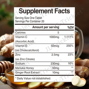 Julong OEM Comprimés effervescents vitaminés quotidiens Sans gluten <span class=keywords><strong>Vitamine</strong></span> C <span class=keywords><strong>Vitamine</strong></span> <span class=keywords><strong>D</strong></span> & <span class=keywords><strong>Zinc</strong></span> Comprimés effervescents avec miel de Manuka - Product Image 5