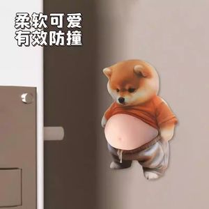 Autocollant 3D anti-collision pour poignée de porte Shiba Inu, support mural, coussinet décoratif anti-stress compressible, usage domestique - Product Image 2
