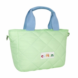 <b>Waterproof</b> Cross Body Two Letter Decoration Handles Women's Custom Soft Nylon Fluffy Quilted Puffer <b>Pillow</b> Shaped Handbag - Product Image 2