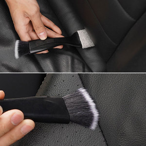 Brosse de nettoyage pour voiture en ABS et polyester, pour grille d'<span class=keywords><strong>a</strong></span>ération, tableau de bord, dépoussiérage, nettoyage de la climatisation, brosses de lavage de voiture, vente chaude - Product Image 5