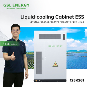 Armoire de stockage d'énergie industrielle et commerciale GSL Energy 520 kWh, haute tension, batterie solaire 232 kWh, batterie lithium-ion 261 kWh - Product Image 2