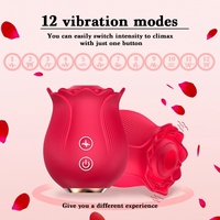 Rosen-Vibrator für Klitoris- und Brustwarzenstimulation, Sexspielzeug, G-Punkt-Stimulator für Frauen und Klitoris-Vibrator