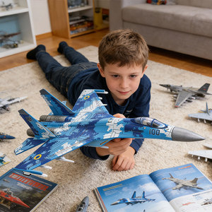 ขายส่งเครื่องบินรบซูโฮอิ ซู-27 ฟลานเกอร์ ของรัสเซีย ขนาด 1/72 ของเล่นทหาร โมเดลจิ๋ว ตัวต่อสำหรับเด็ก - Product Image 5