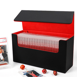 กล่องเก็บการ์ดแบบพับได้ หนัง PU คุณภาพพรีเมียม พร้อมแม่เหล็ก สำหรับการ์ด Magic/Yugioh/TCG บรรจุภัณฑ์สำหรับการ์ดเกรด น้ำหนัก 5 กก. - Product Image 4