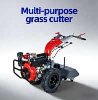 Machine à couper l'herbe multifonctionnelle à haute efficacité |   Tondeuse à gazon tout-en-un pour grandes surfaces